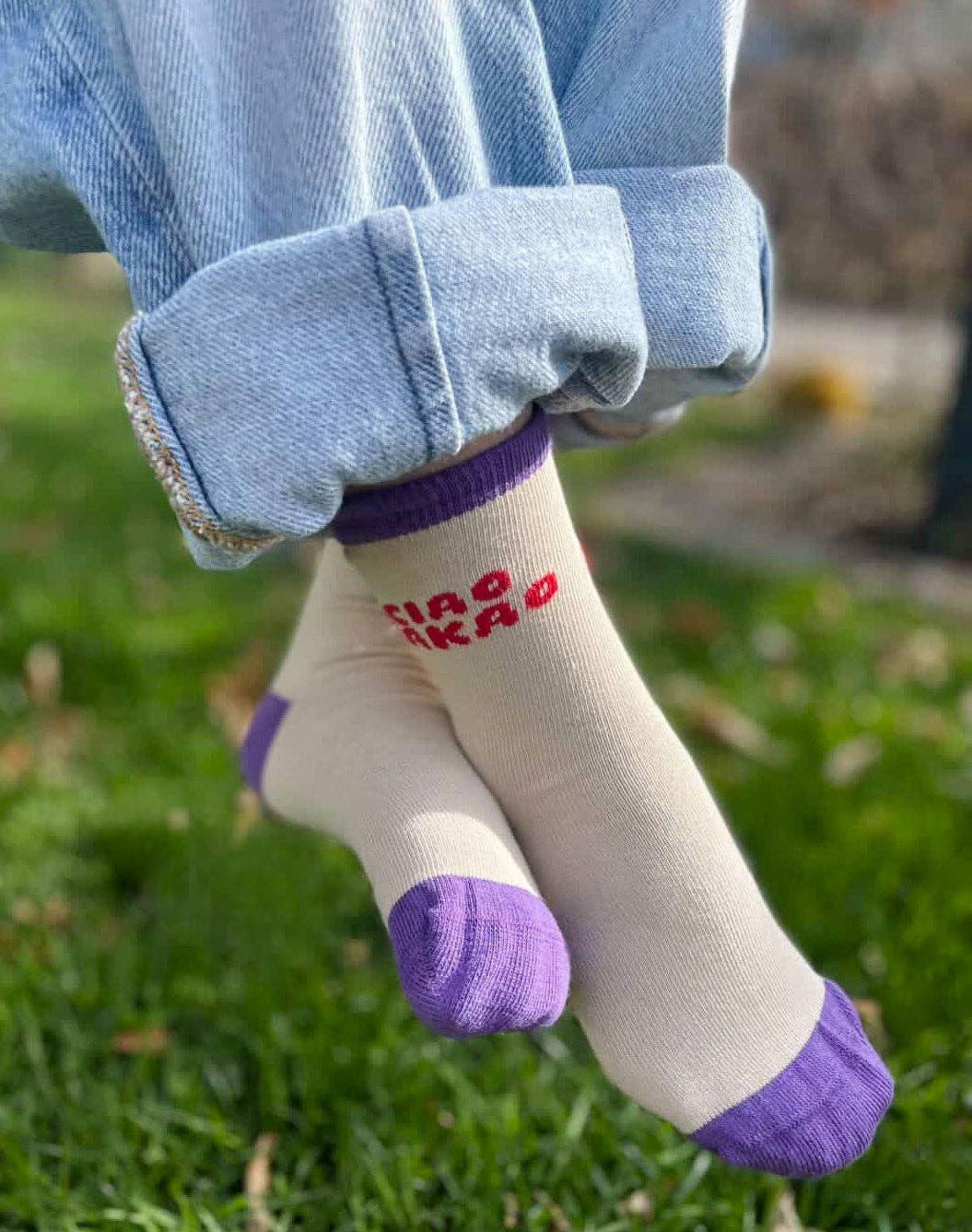 Tinyday Ciao Kakao-Socken Lila