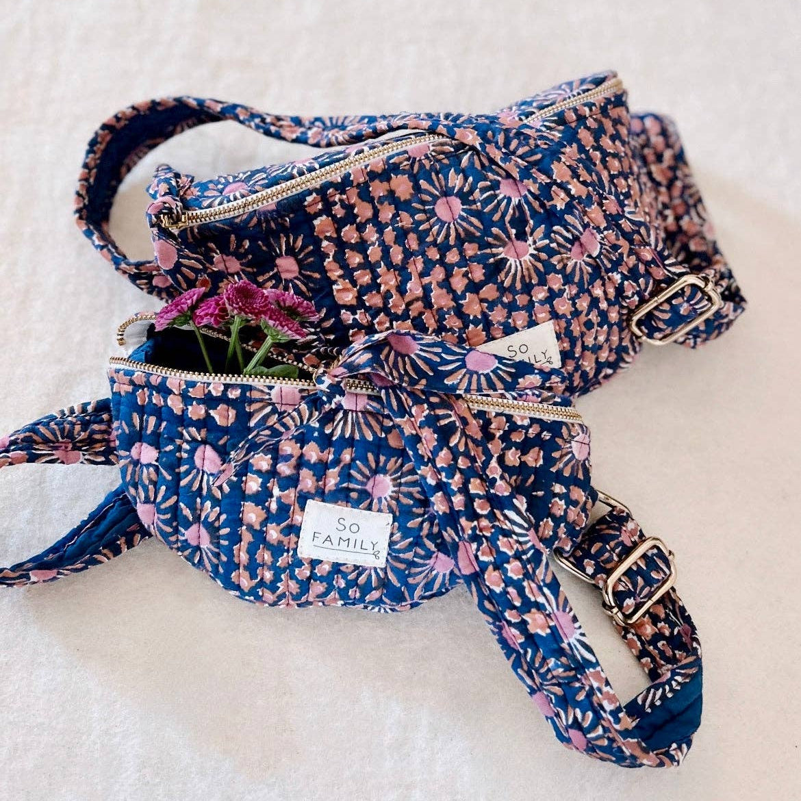 SO FAMILY - Gürteltasche im Patchwork-Design 'Midnight Kids'