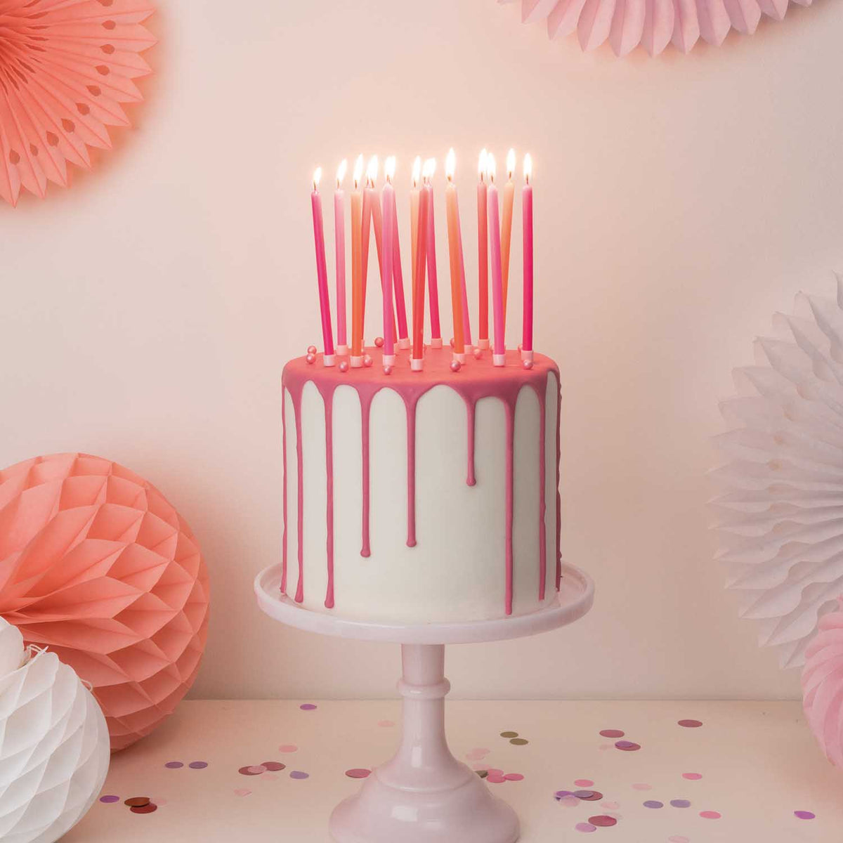 YEY! Let's Party Kerzen 'Neon' Geburtstagskerzen