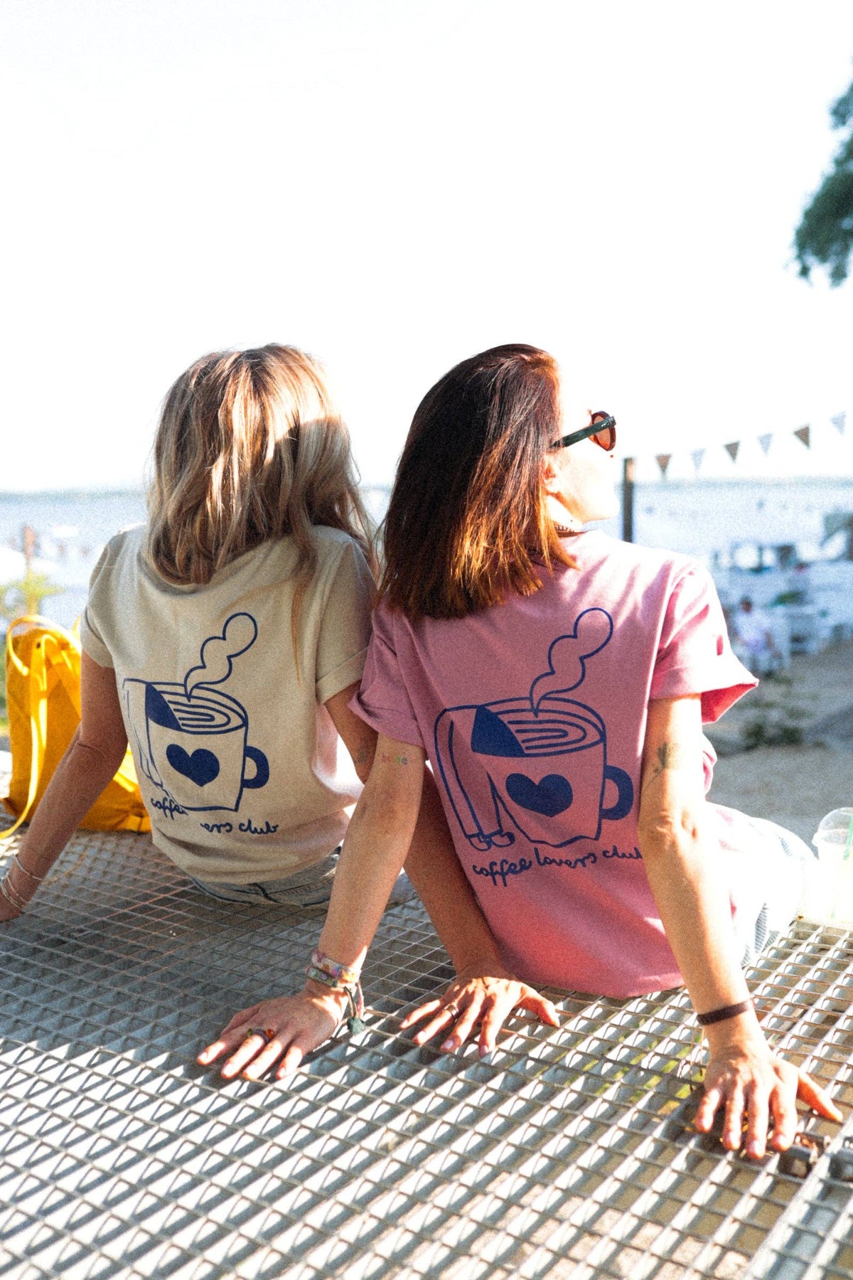 Dont grow up BIG COFFEE LOVER auf Rosa - ERWACHSENEN T-SHIRT