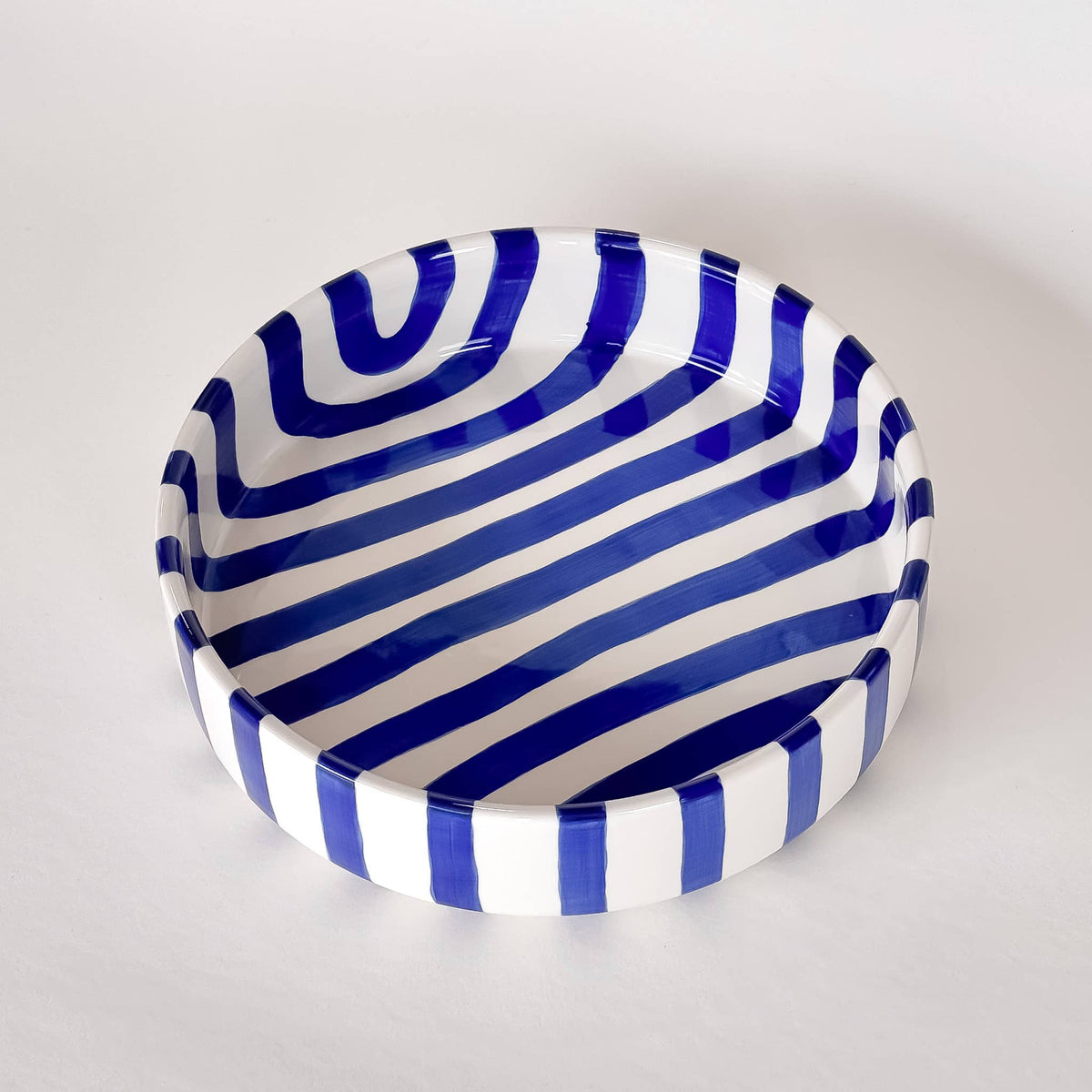 Magazin Minori Schale gross Stripes "mare blue"