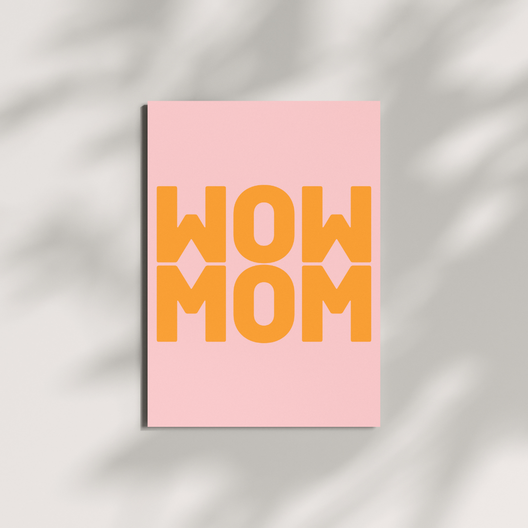 Postkarte - WOW MOM