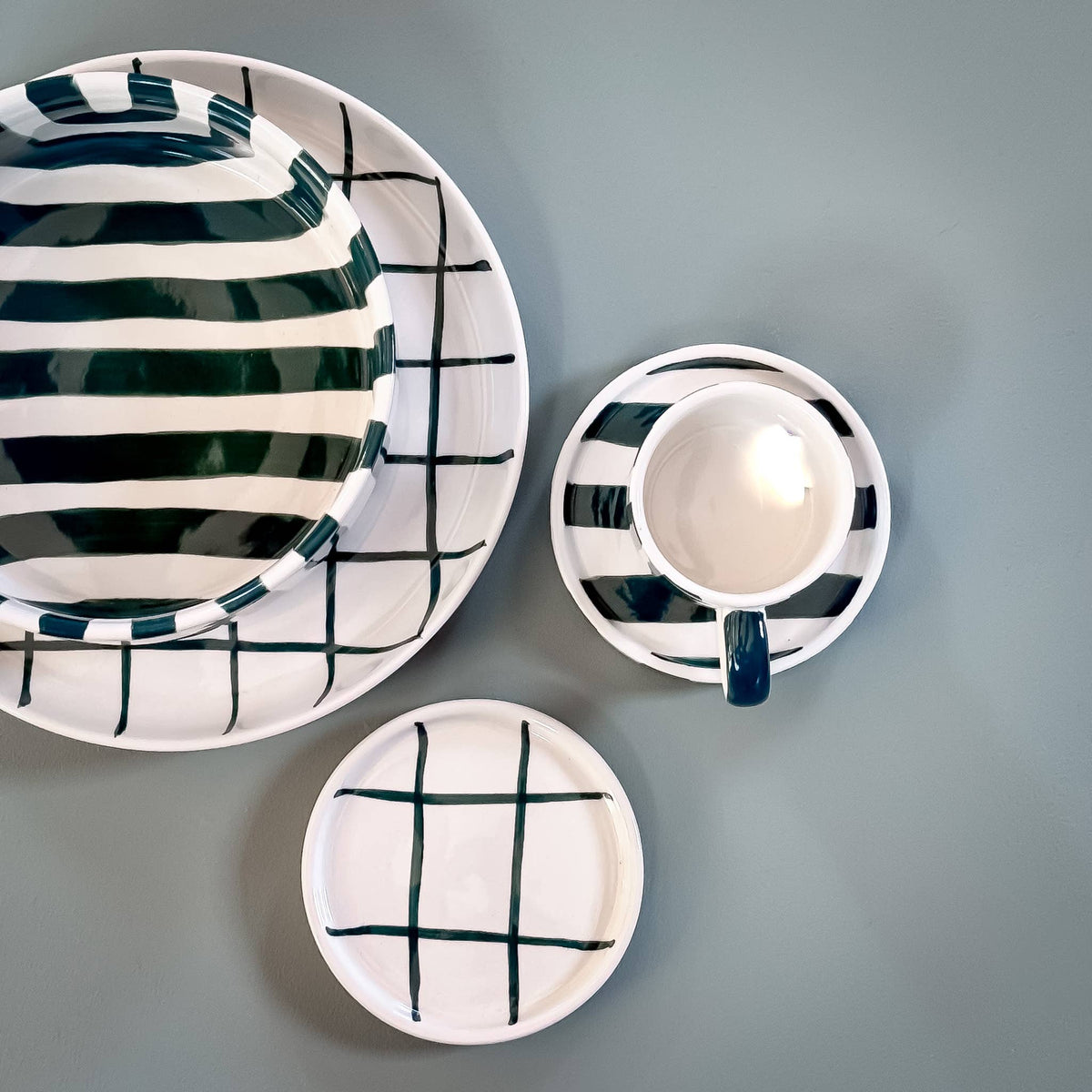 Magazin Minori Teller Stripes gentle green