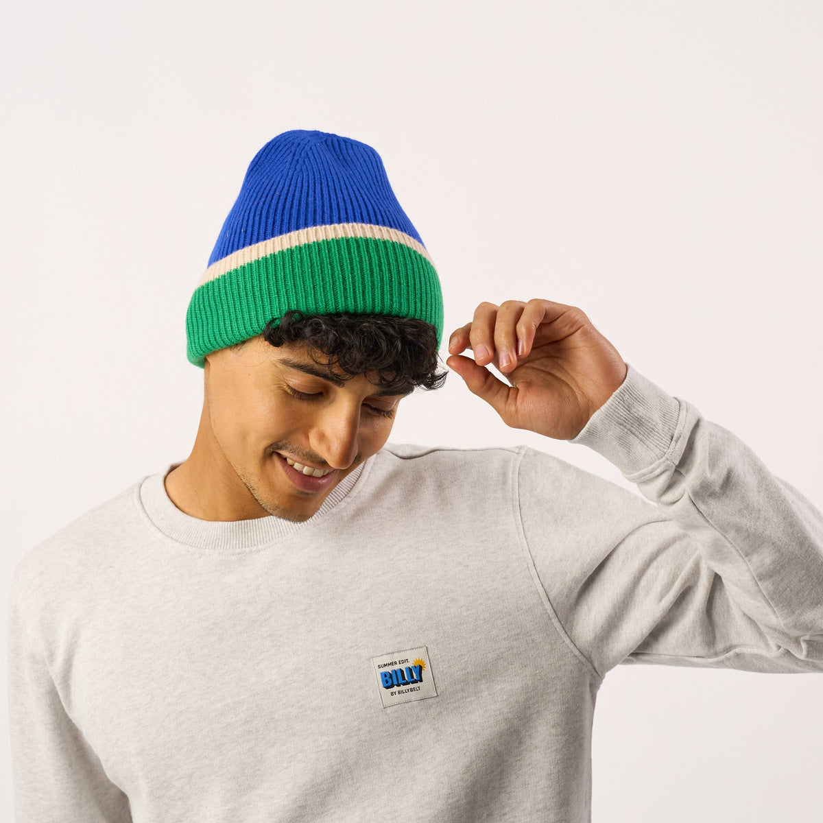 BILLYBELT - Beanie - Blau, Grün und Beige