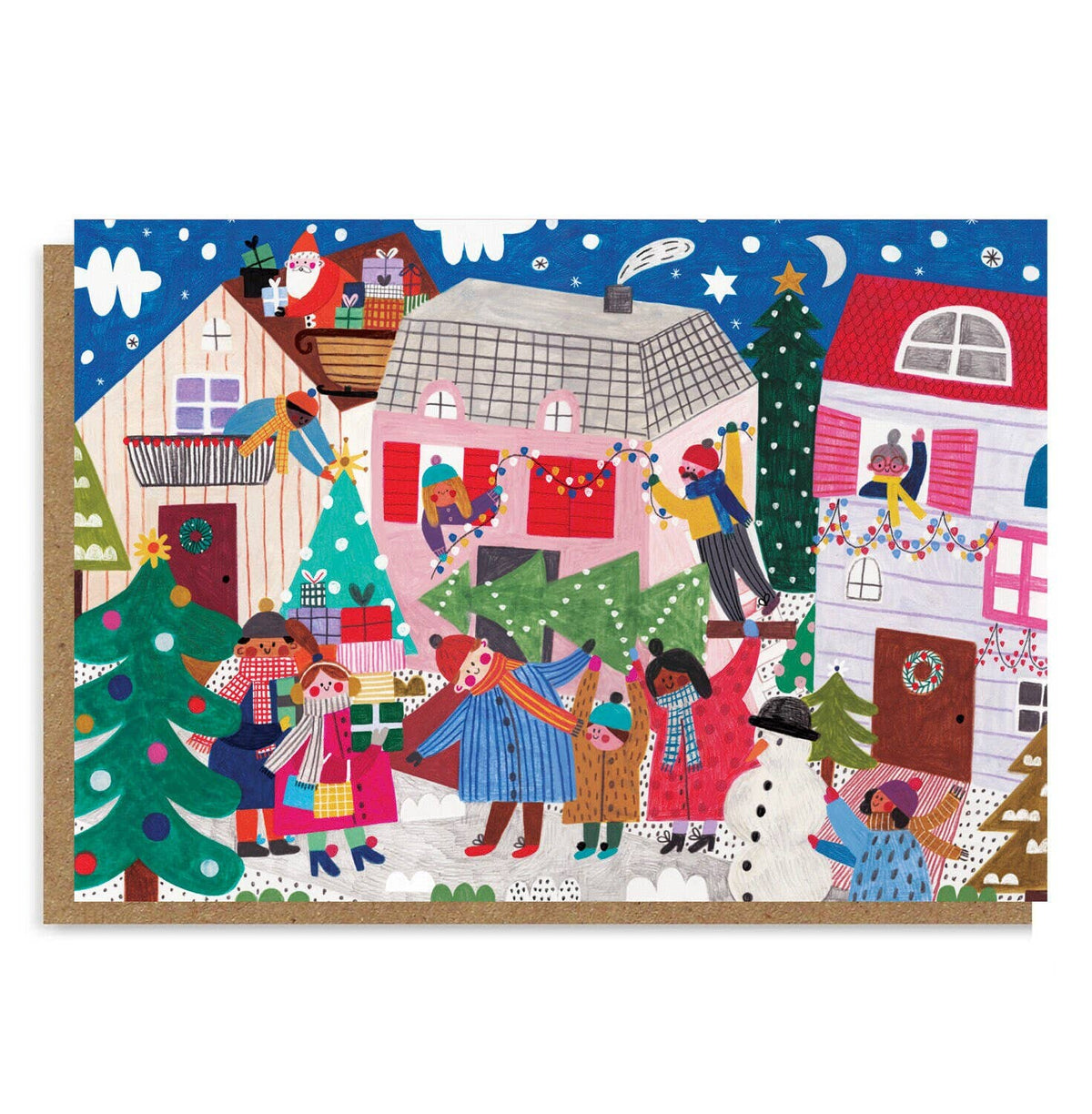 WEIHNACHTSSZENE Karte Daria Solak