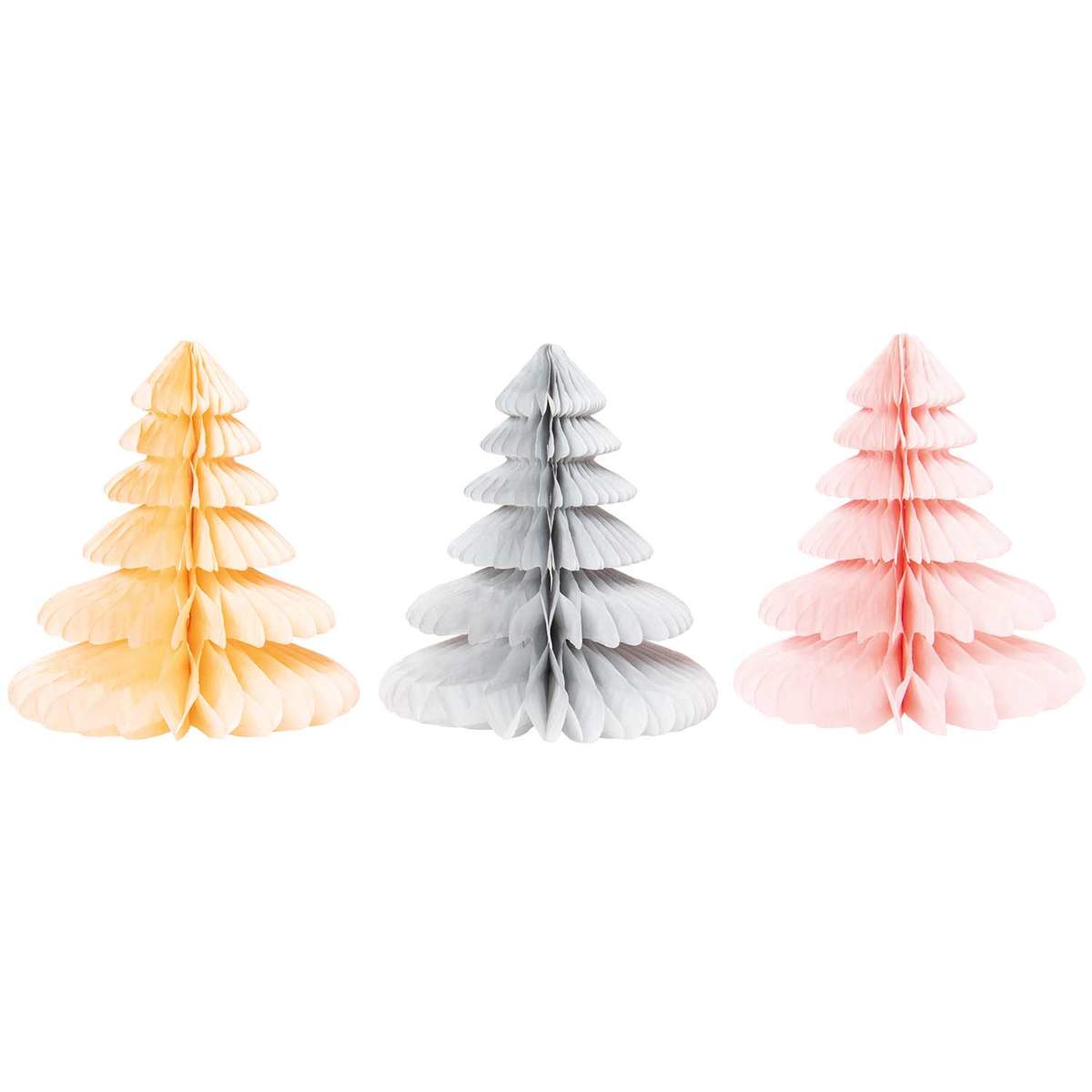 Wabenpapier Tannenbaum 'pastell'