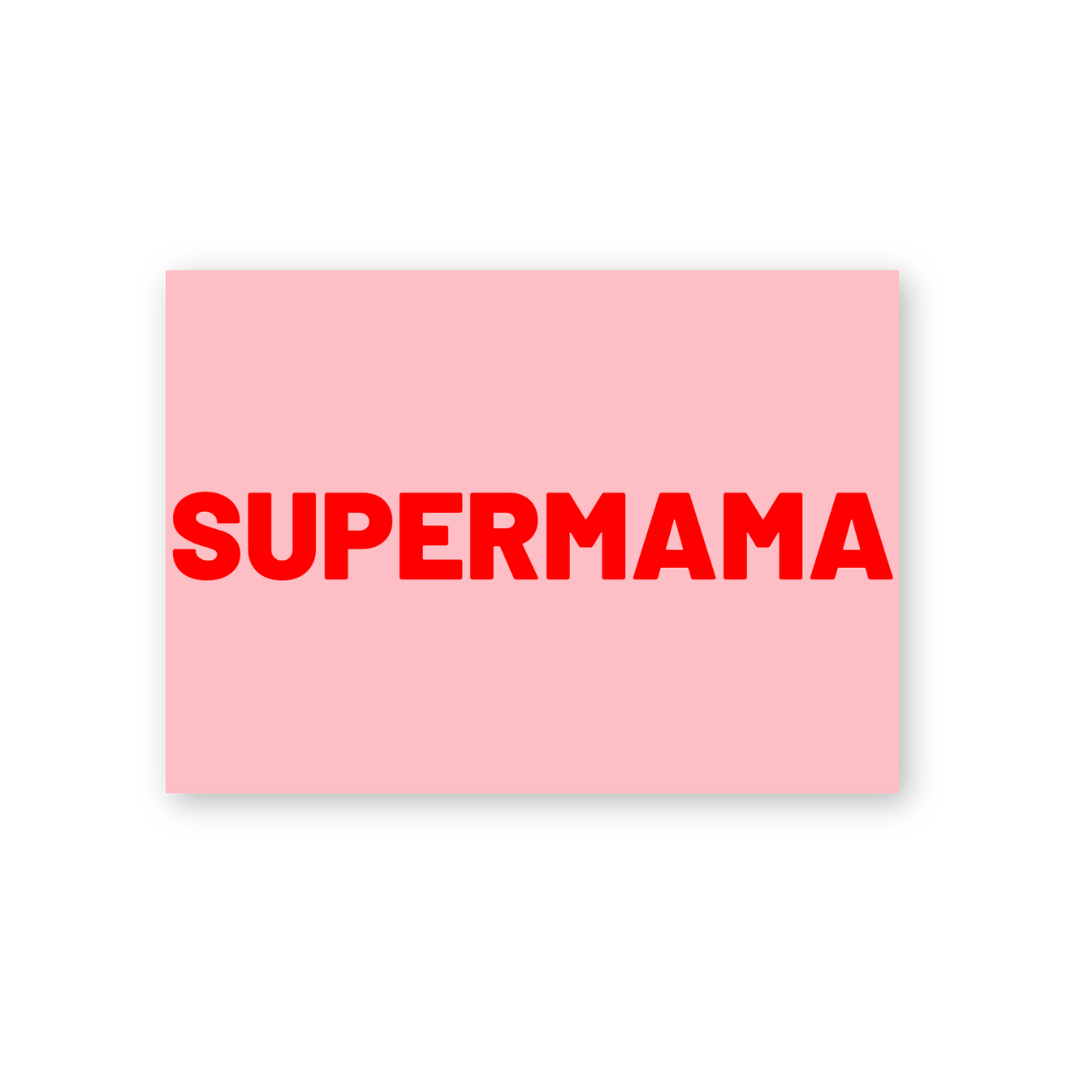Postkarte - SUPERMAMA von HerrundFrauHempel