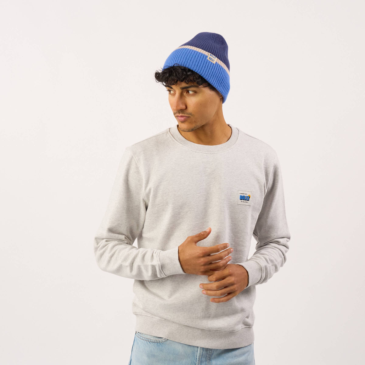 BILLYBELT - Beanie - Marine, Blau und Beige