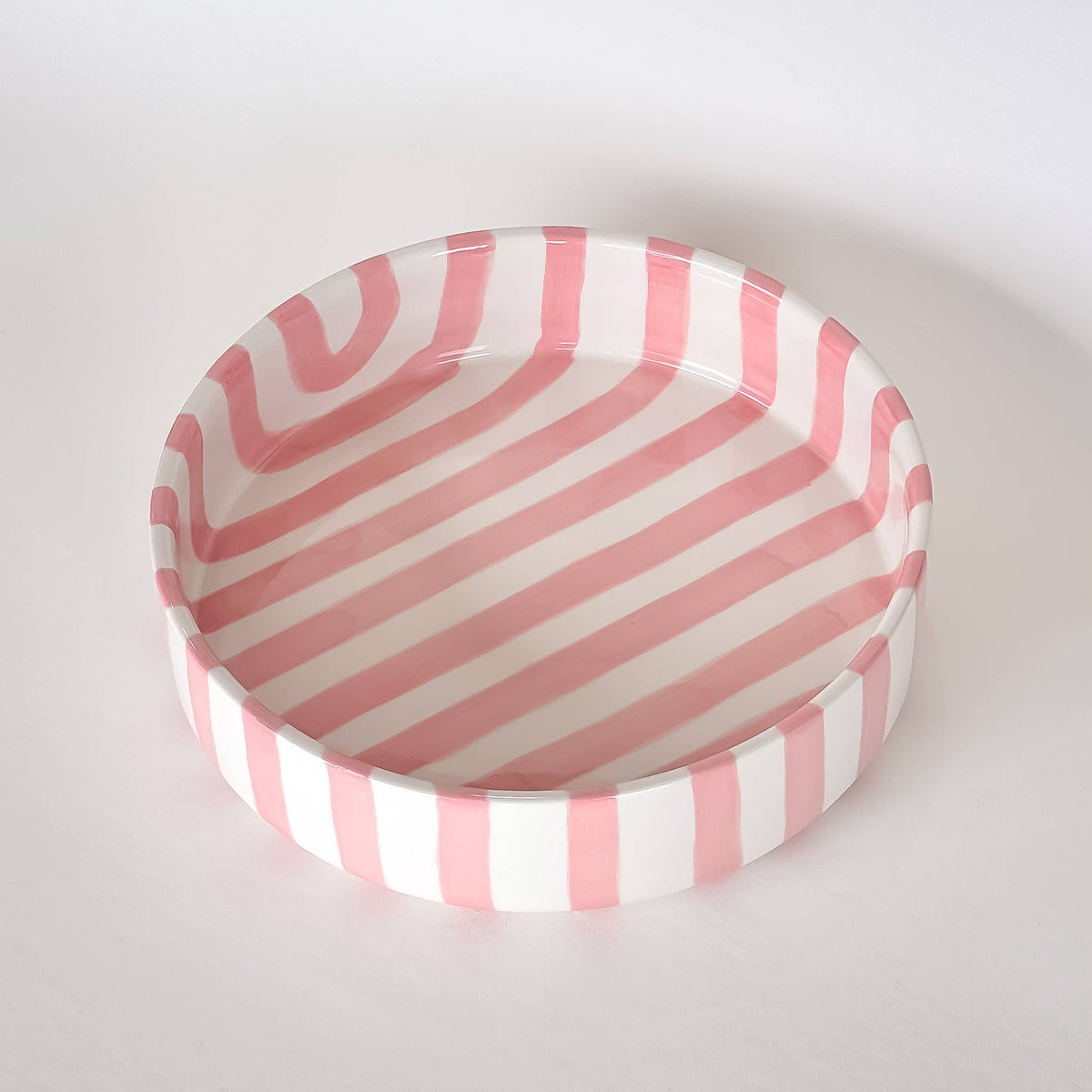Magazin Minori Schale gross Stripes - incanto rose