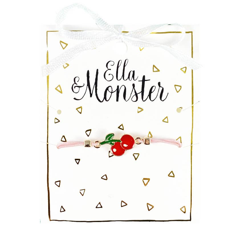 Ella & Monster Accessories - Kirscharmband Pink