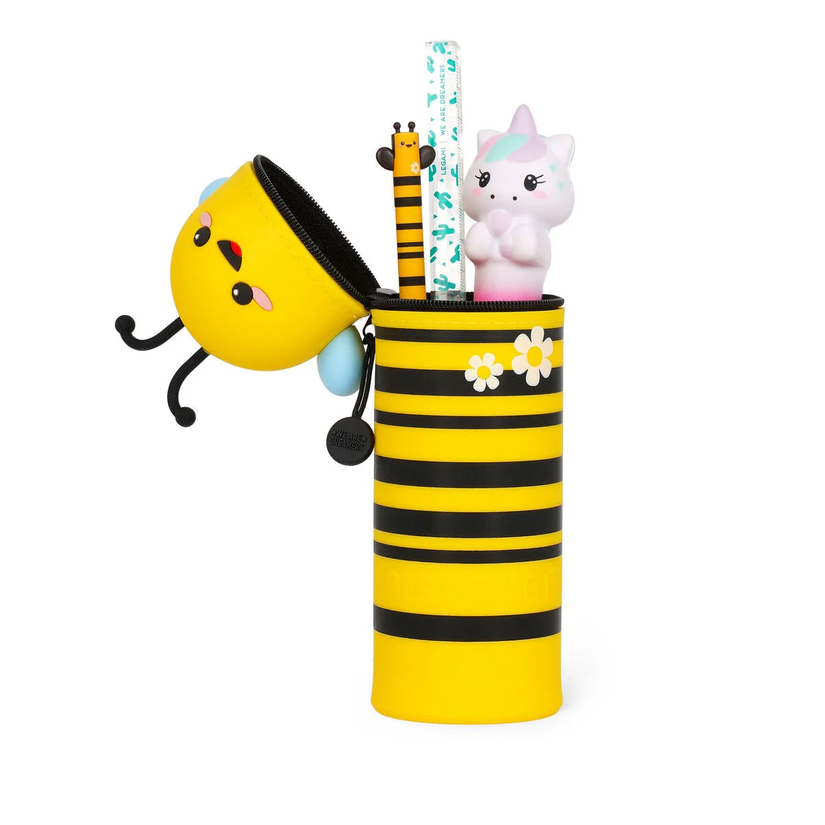 Legami '2-in-1-Federmäppchen aus Silikon Bee „Bee Different“