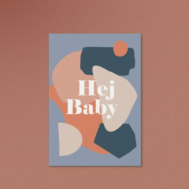 Anna Beddig -Postkarte 'Hej Baby'-
