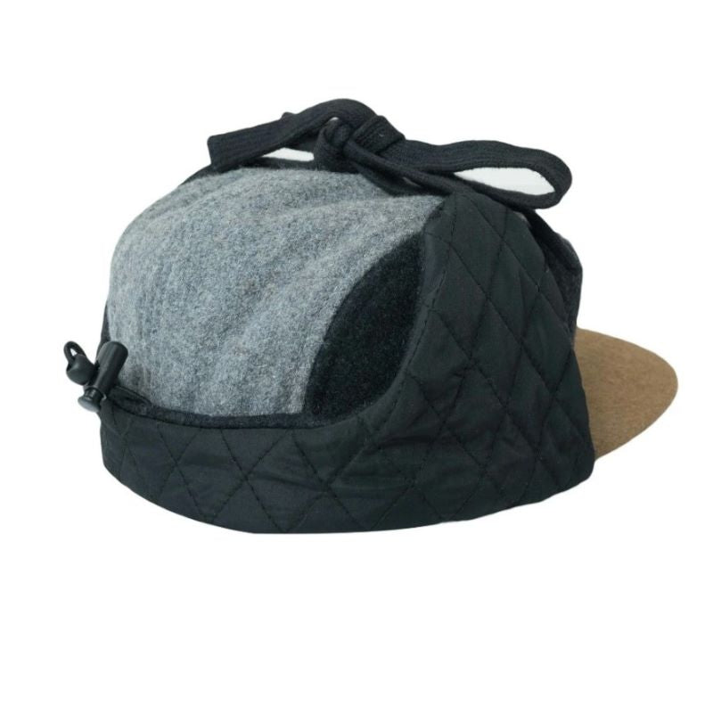 Lil' Boo WollKappe mit Ohren 'Grau/Blau'