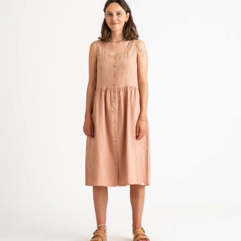 Matona Gerafftes Kleid 'rosewood'