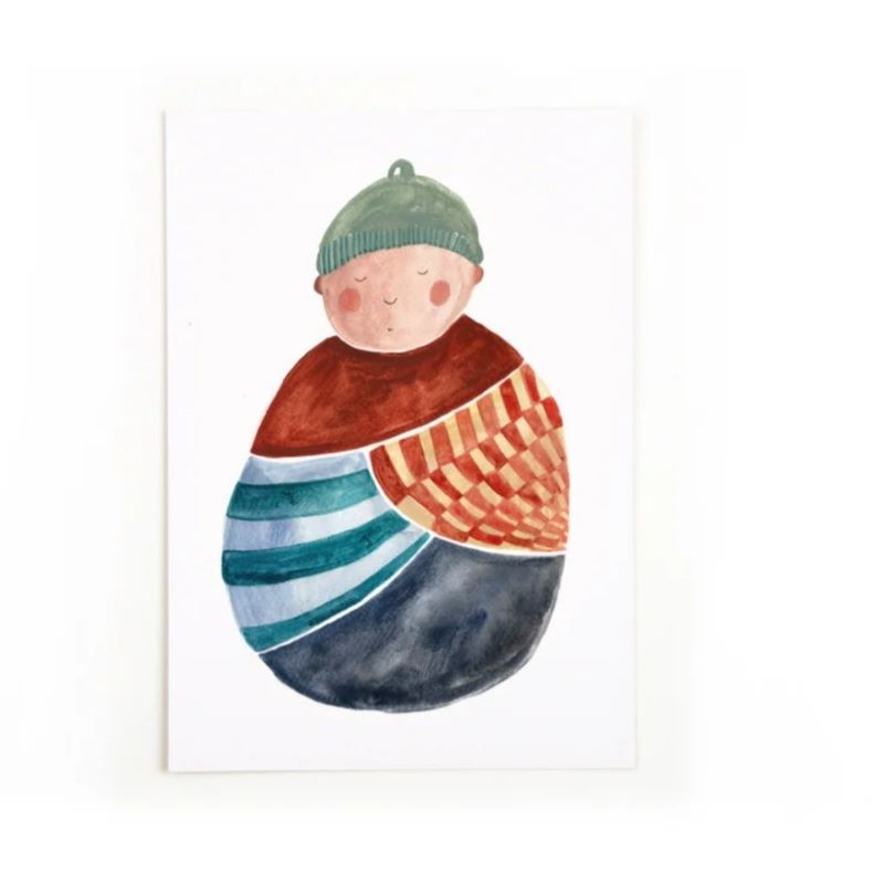 Gretas Schwester Postkarte 'Baby'