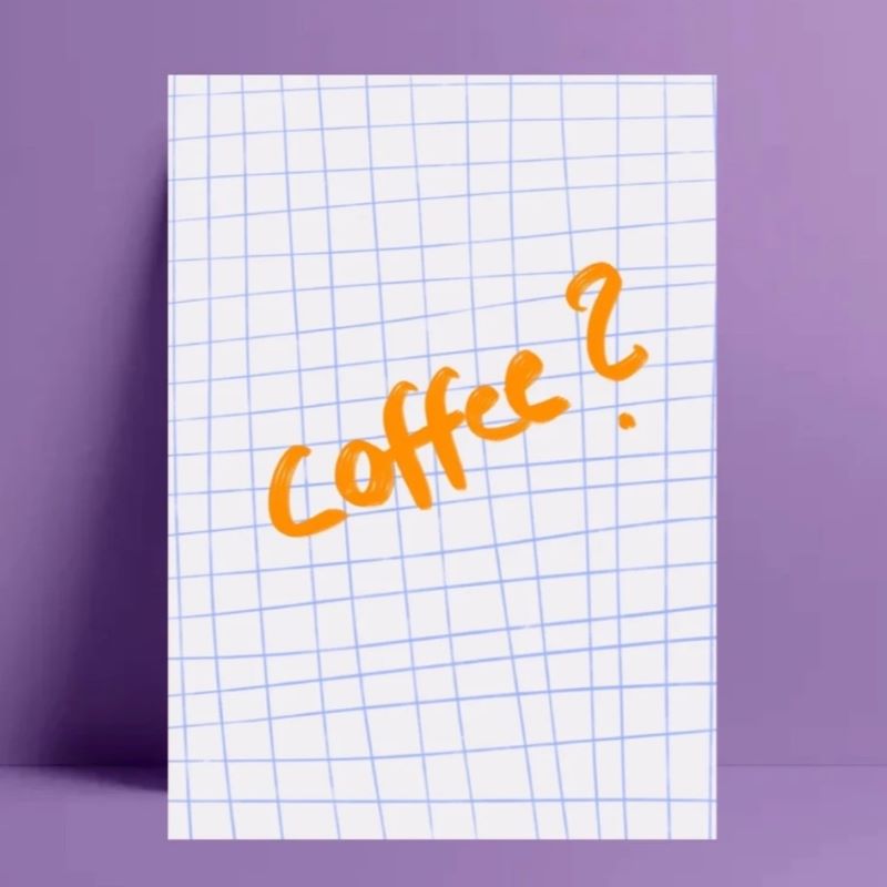 Ute Arnold Studio Postkarte 'Coffee'