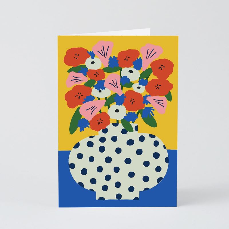 Wrap Kunst Klappkarte 'Flowers'