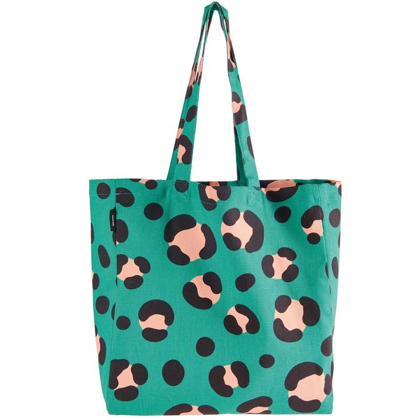 Canvas Shopper 'Acid leo, petrol' Rico Design