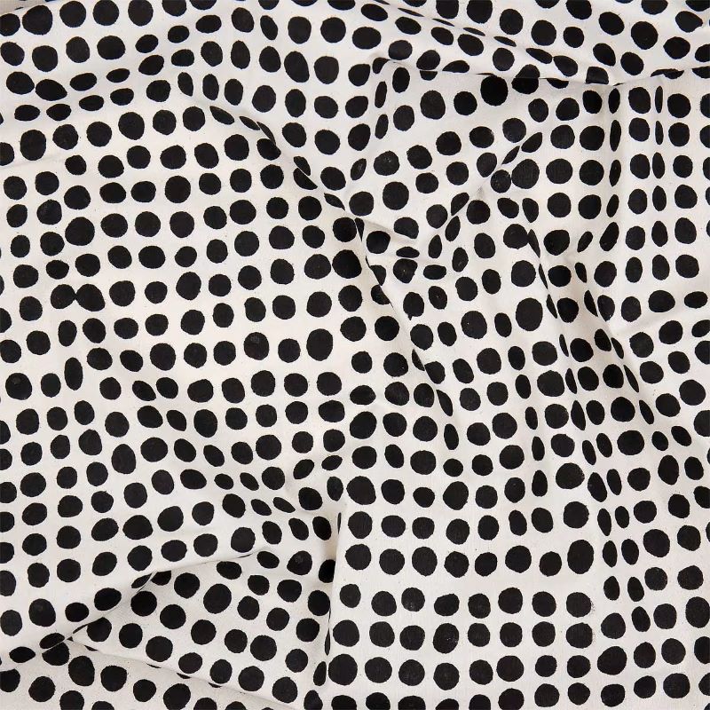 A World of Craft Tischdecke 'Dots' (schwarz/weiß) 140x260