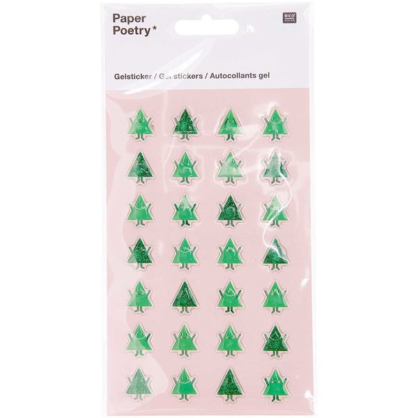 PAPER POETRY Gel-Sticker 'Tannen'