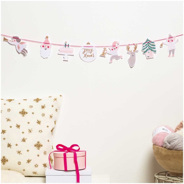 Paper Poetry Girlande 'Jolly Christmas Pastell'