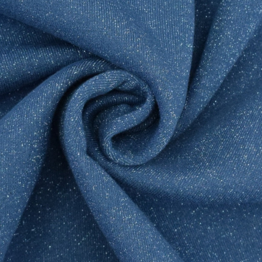 Studio du. Oversize Pullover Glitzer Blau