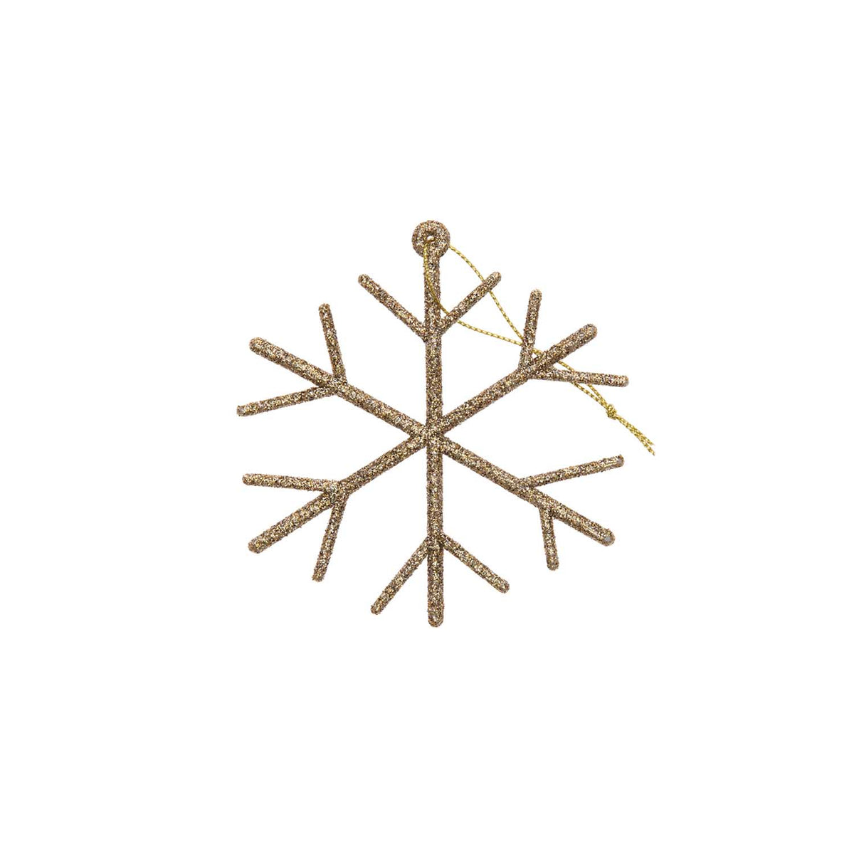 Hänger Schneeflocke Glitter 'gold'