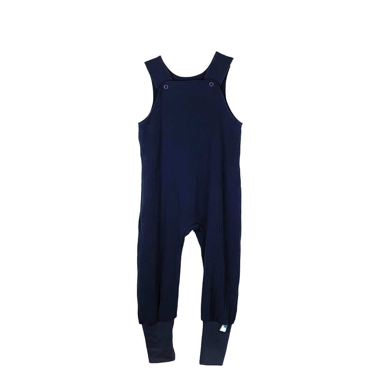 Latzhose Musselin dunkelblau