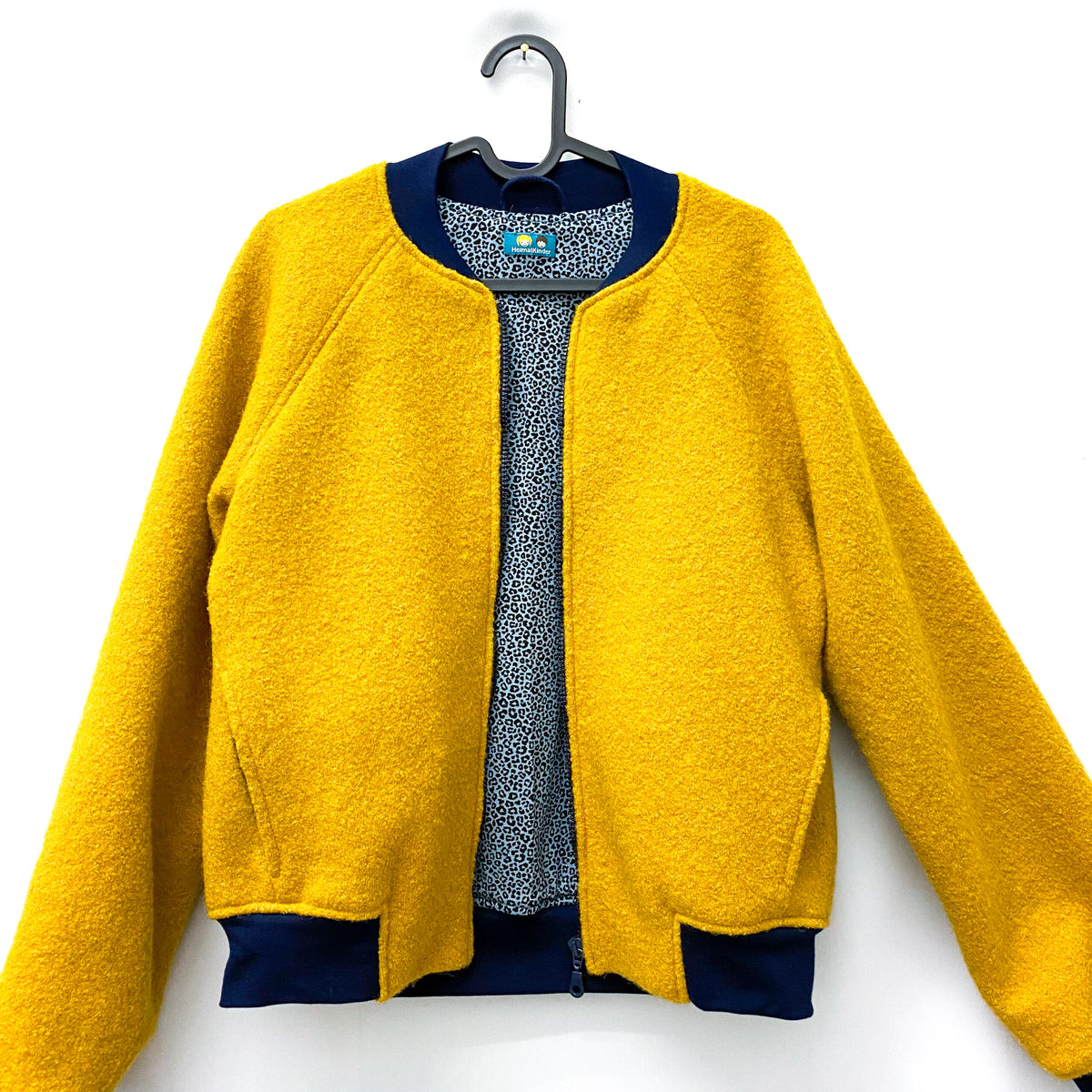 Studio du. Bomberjacke Wollwalk senf/Leo