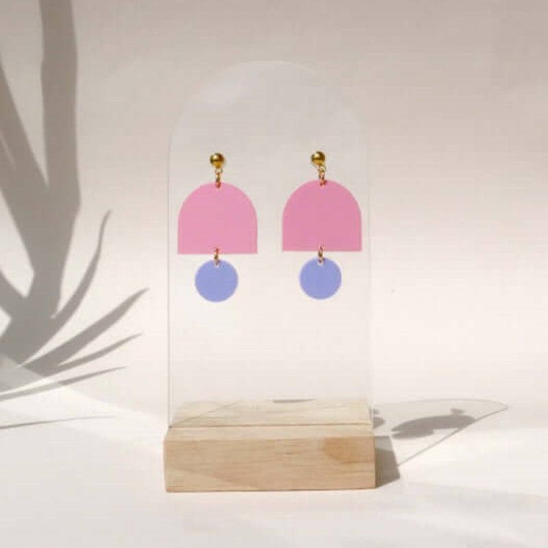niemalsmehrohne Ohrringe 'Bubblegum Color Statement'