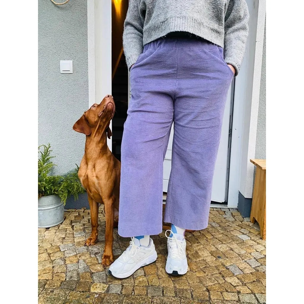 Studio du. CORDULA Cord Culotte Ladies gräuliches flieder