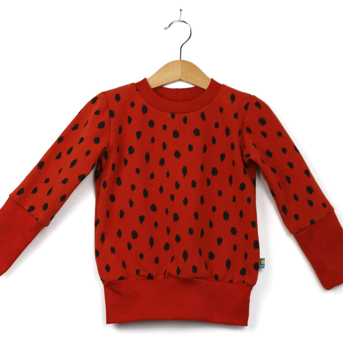 Studio du. Pullover Rostrot + Muster
