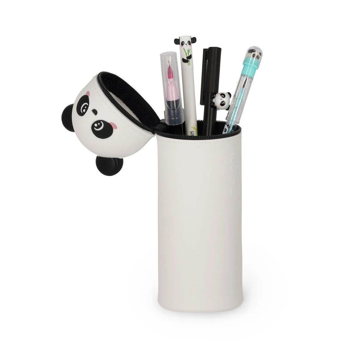 Legami 2-in-1 Federmäppchen aus Silikon Panda „Hug Me“