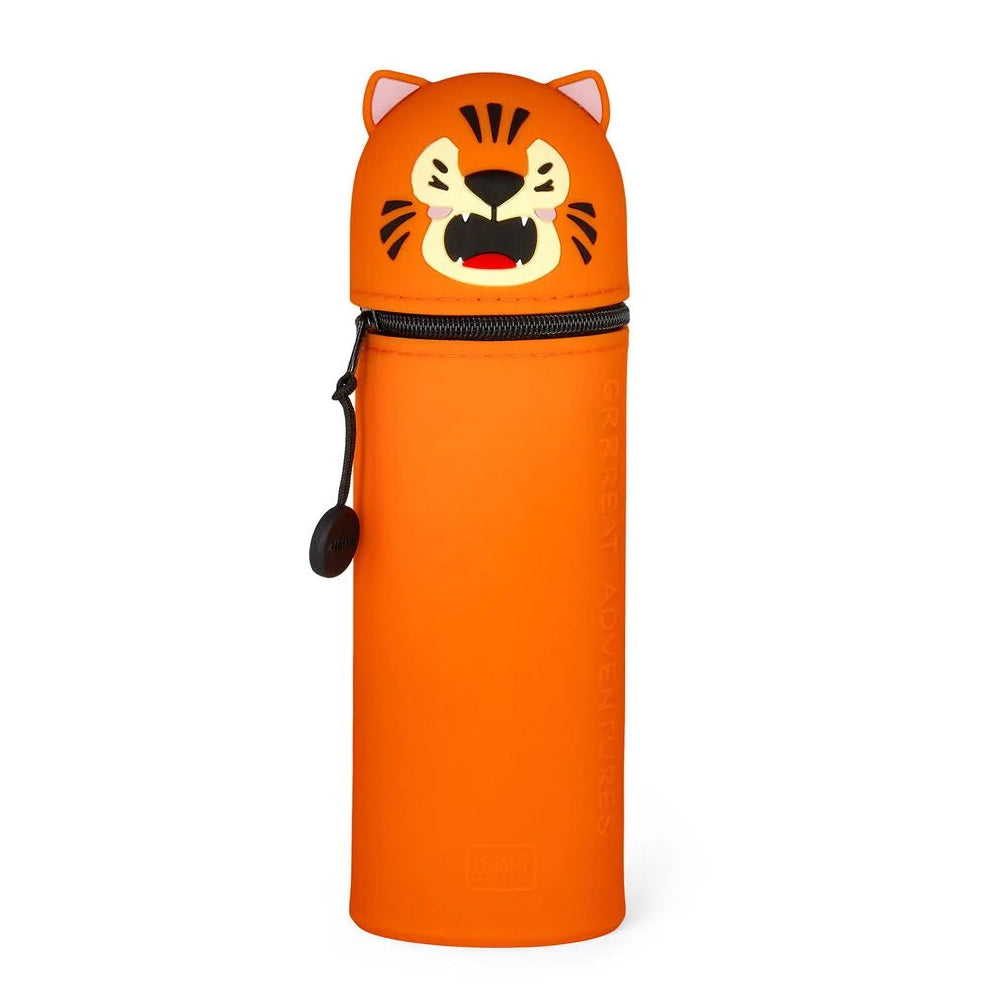 Legami 2-in-1 Federmäppchen aus Silikon Tiger „Grrreat Adventures“