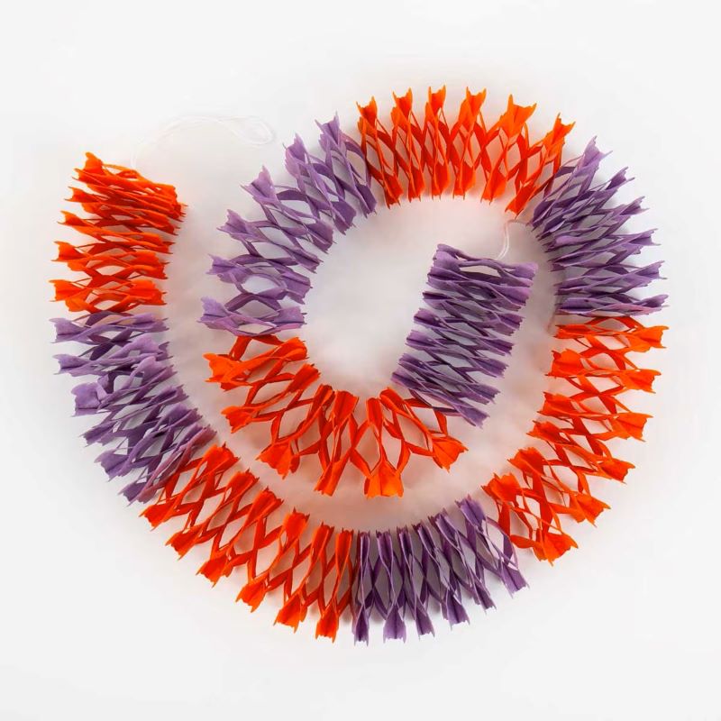 A World of Craft Girlande 'Mini' (orange/lila)