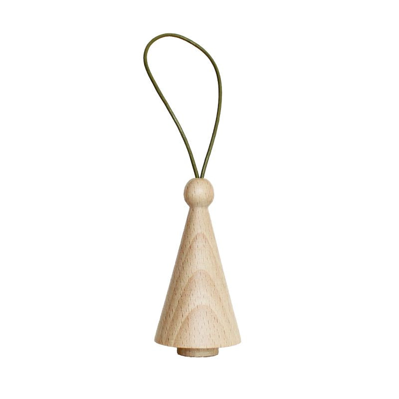 5mm Paper Anhänger 'Hölzerner Weihnachtsbaum Nr.1'