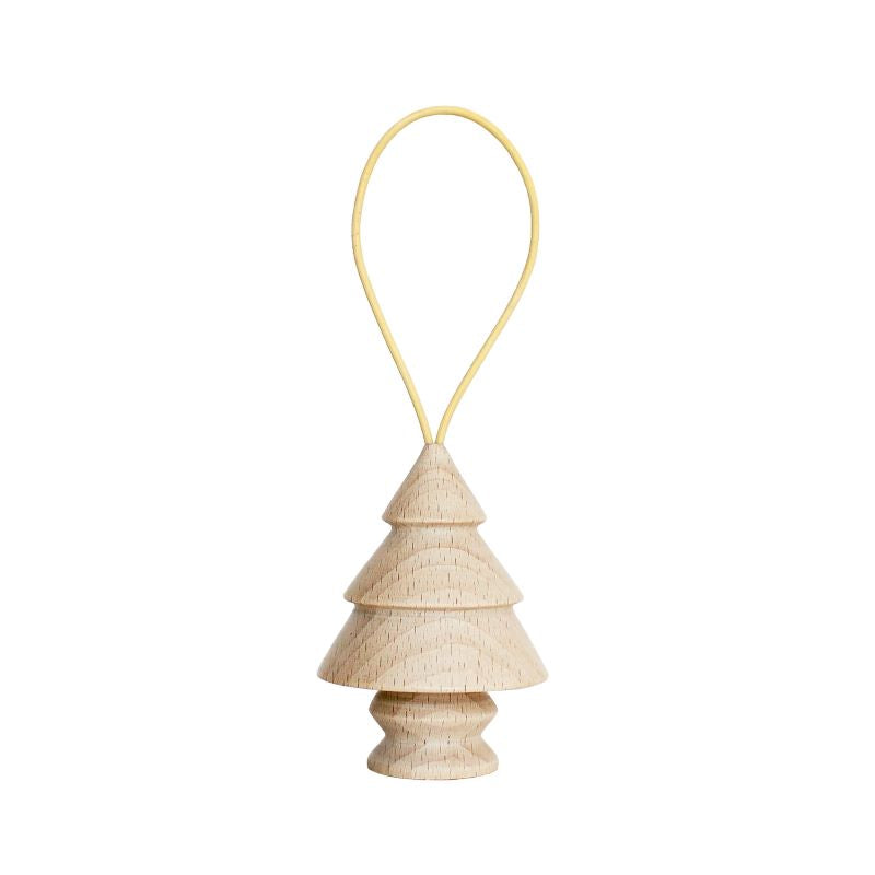 5mm Paper Anhänger 'Hölzerner Weihnachtsbaum Nr.6'