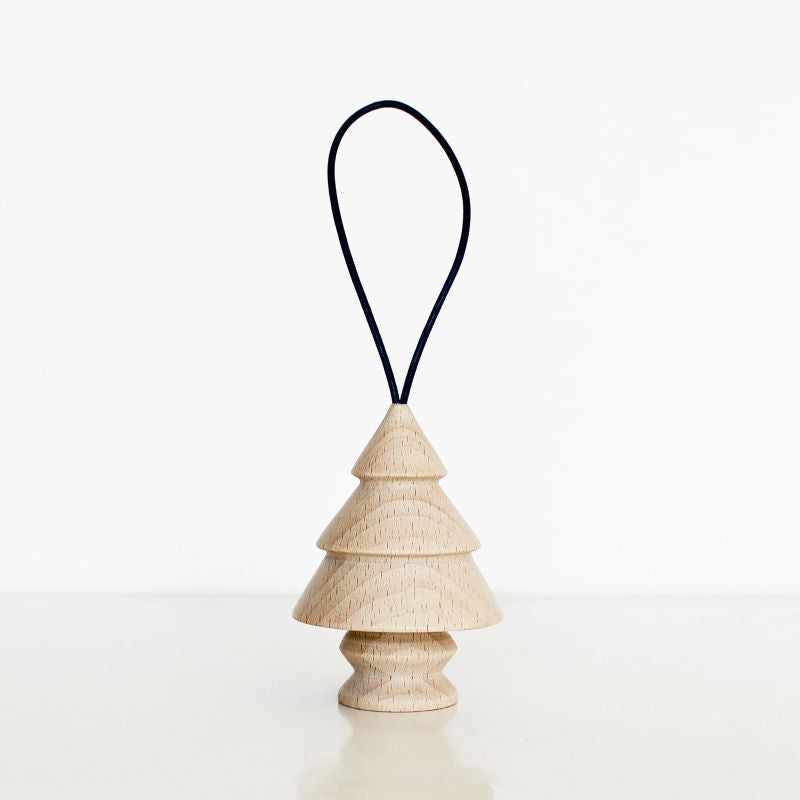 5mm Paper Anhänger 'Hölzerner Weihnachtsbaum Nr.6'