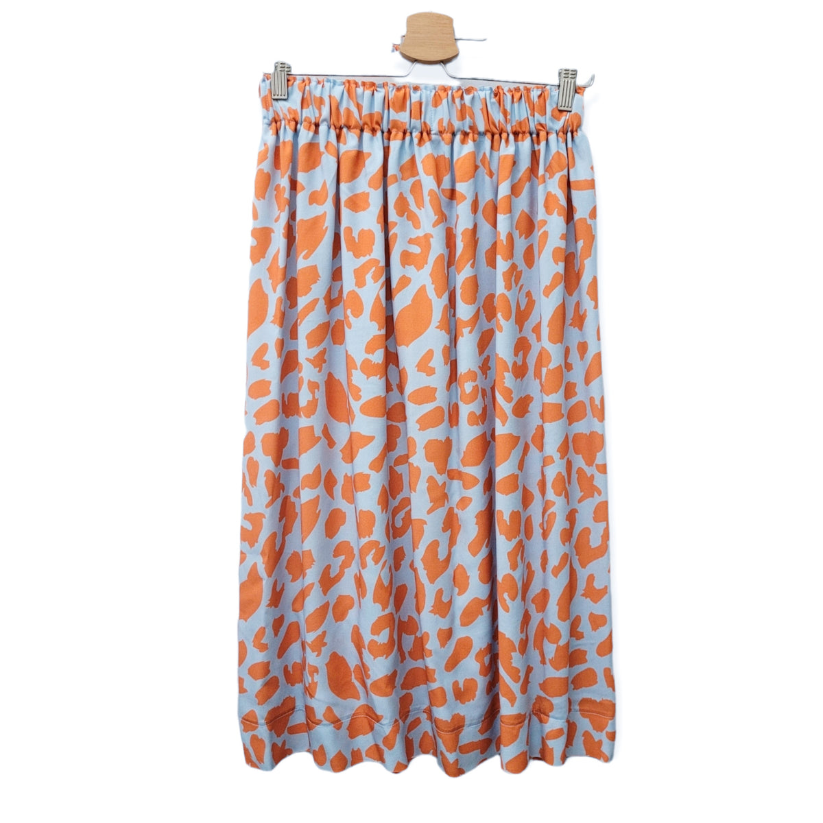 Studio du. Viskoserock 'Urban Leo hellblau orange' Midi