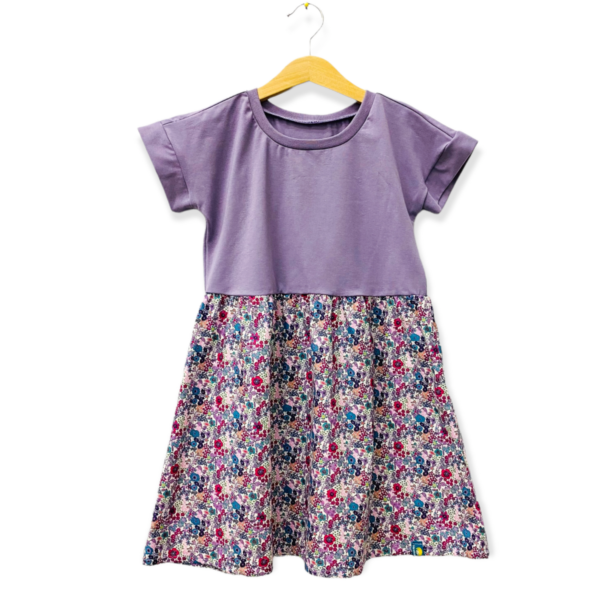 Studio du. Passenkleid kurzarm flieder/Streublümchen
