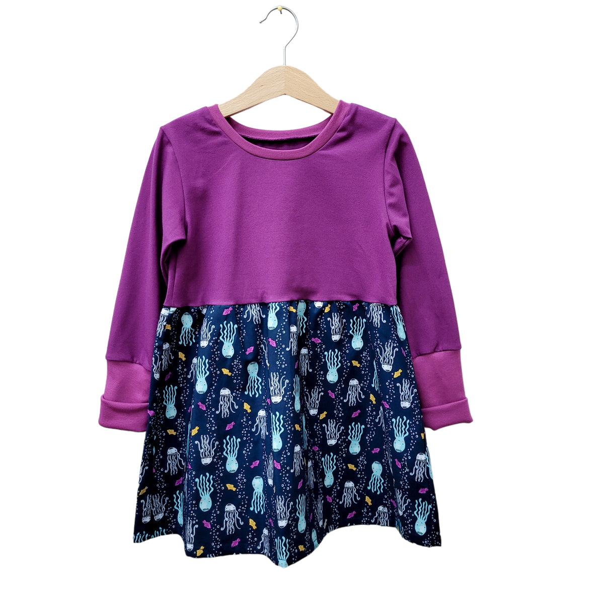 Studio du. Passenkleid Quallen mit Gesicht Kinderkleid