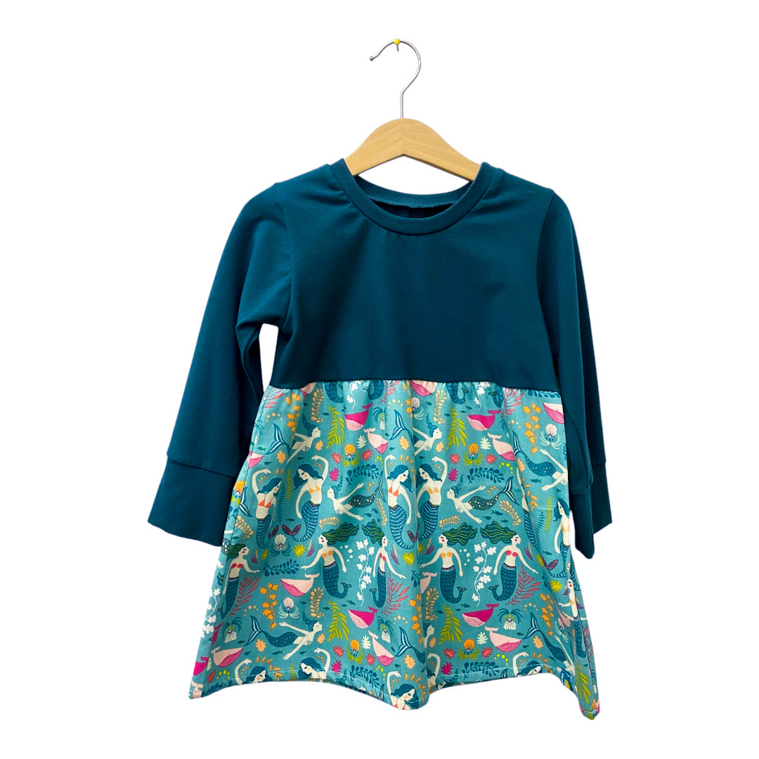 Studio du. Passenkleid Meerjungfrau petrol Kinderkleid