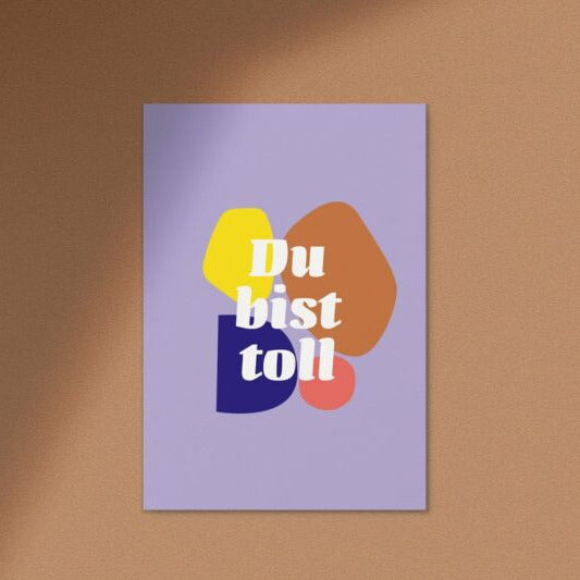 Postkarte 'Du bist toll' Anna Beddig