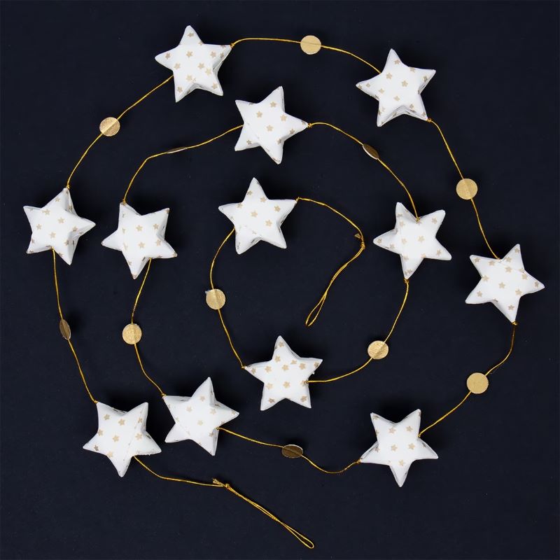A World of Craft Girlande 'Spirit' (weiß/gold)