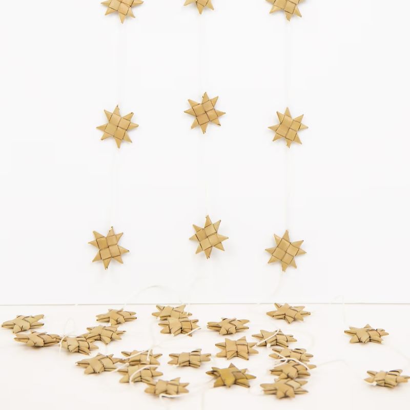 A World of Craft Girlande 'Stars on a string' (natur)