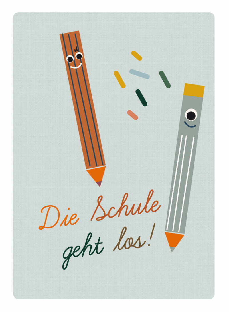 Postkarte 'Schulstart' Life is delicious