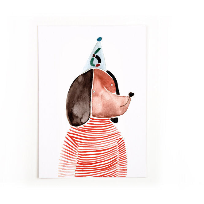 Postkarte '6' Gretas Schwester