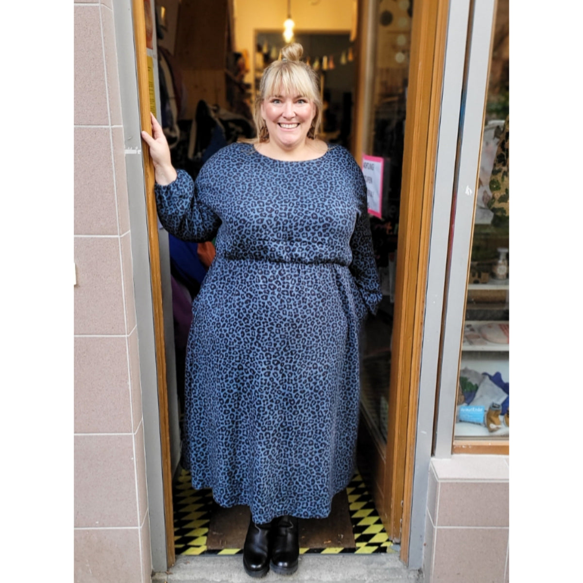 Studio du. Lang/kurzarm MidiKleid aus Viskose Crepe Ecovero
