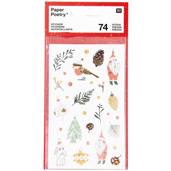 PAPER POETRY Sticker 'Nostalgic Christmas'