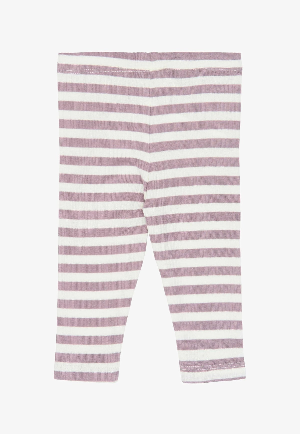THE NEW Rib Leggings in Elderberry-Gardenia